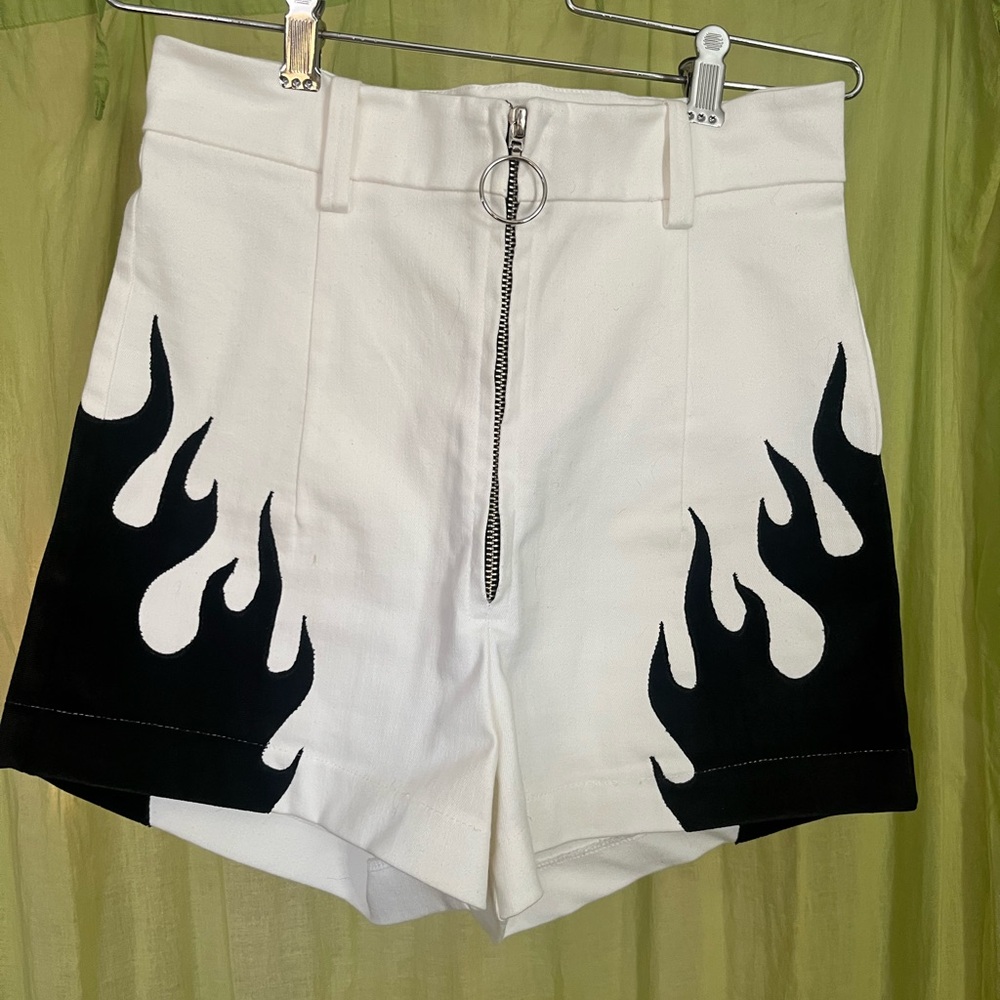 CHAIN DRIVEN APPAREL Flame S/M hot shorts worn once! Perfect condition